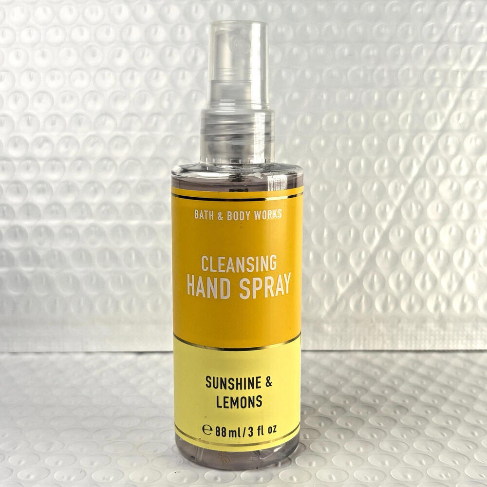 Bath & Body Works Sunshine & Lemons Anti-Bacterial Hand Spray Sanitizer 3oz Rare